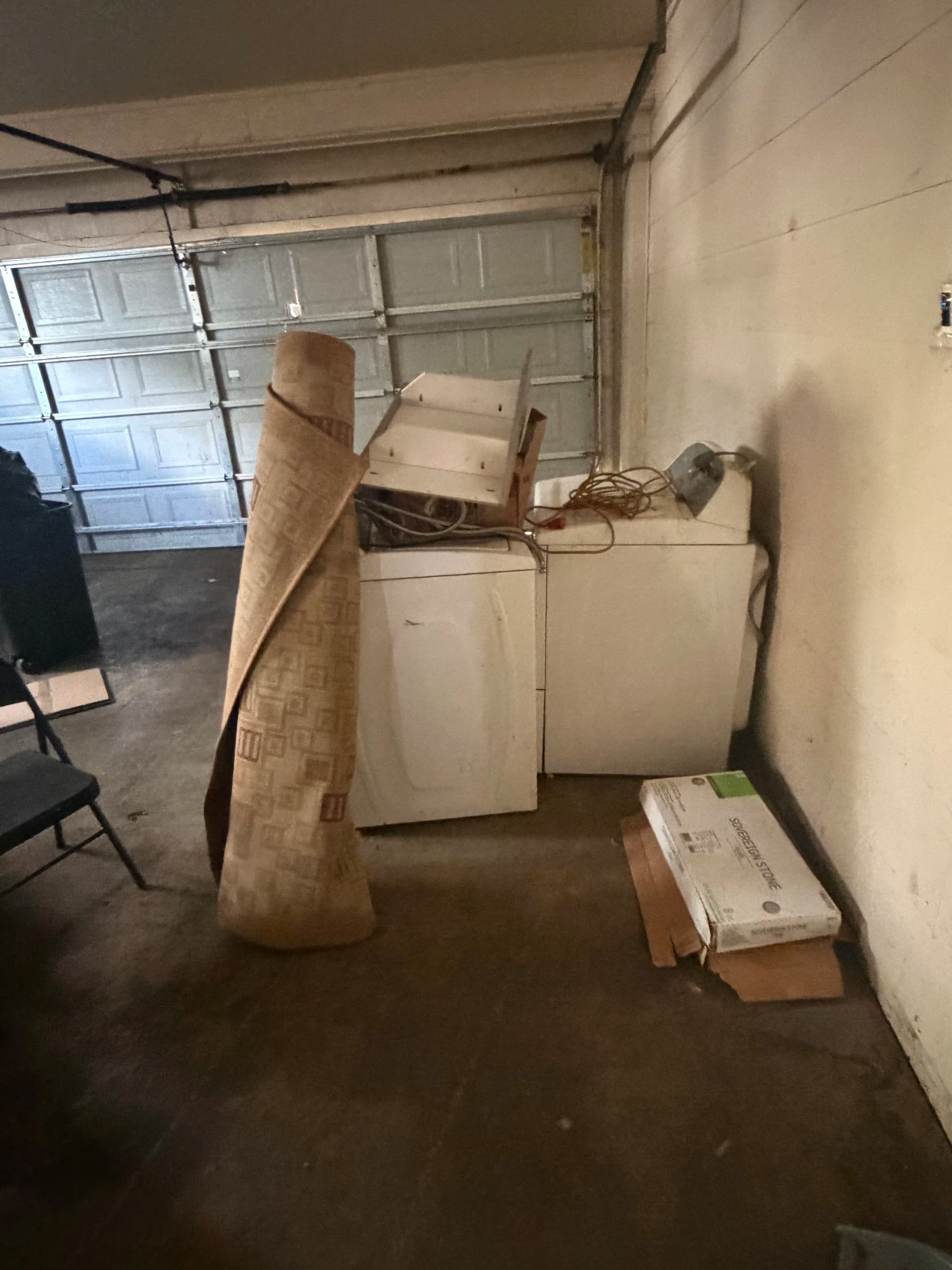 Gallery photos for Washer and Dryer Removal from a Jackson MS Garage: Image #1