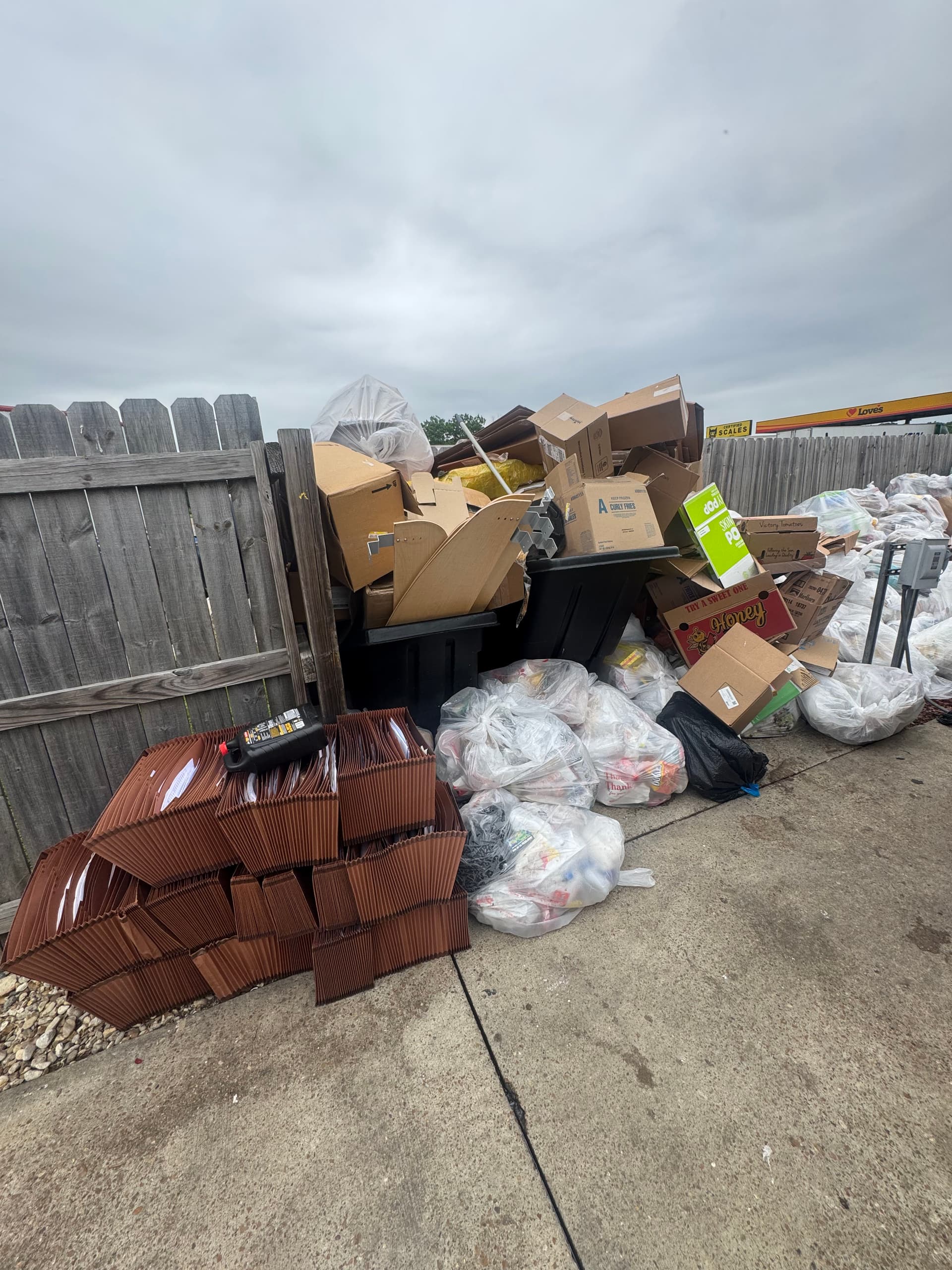 Commercial Dumpster Enclosure Overflow Cleanout Done Right image
