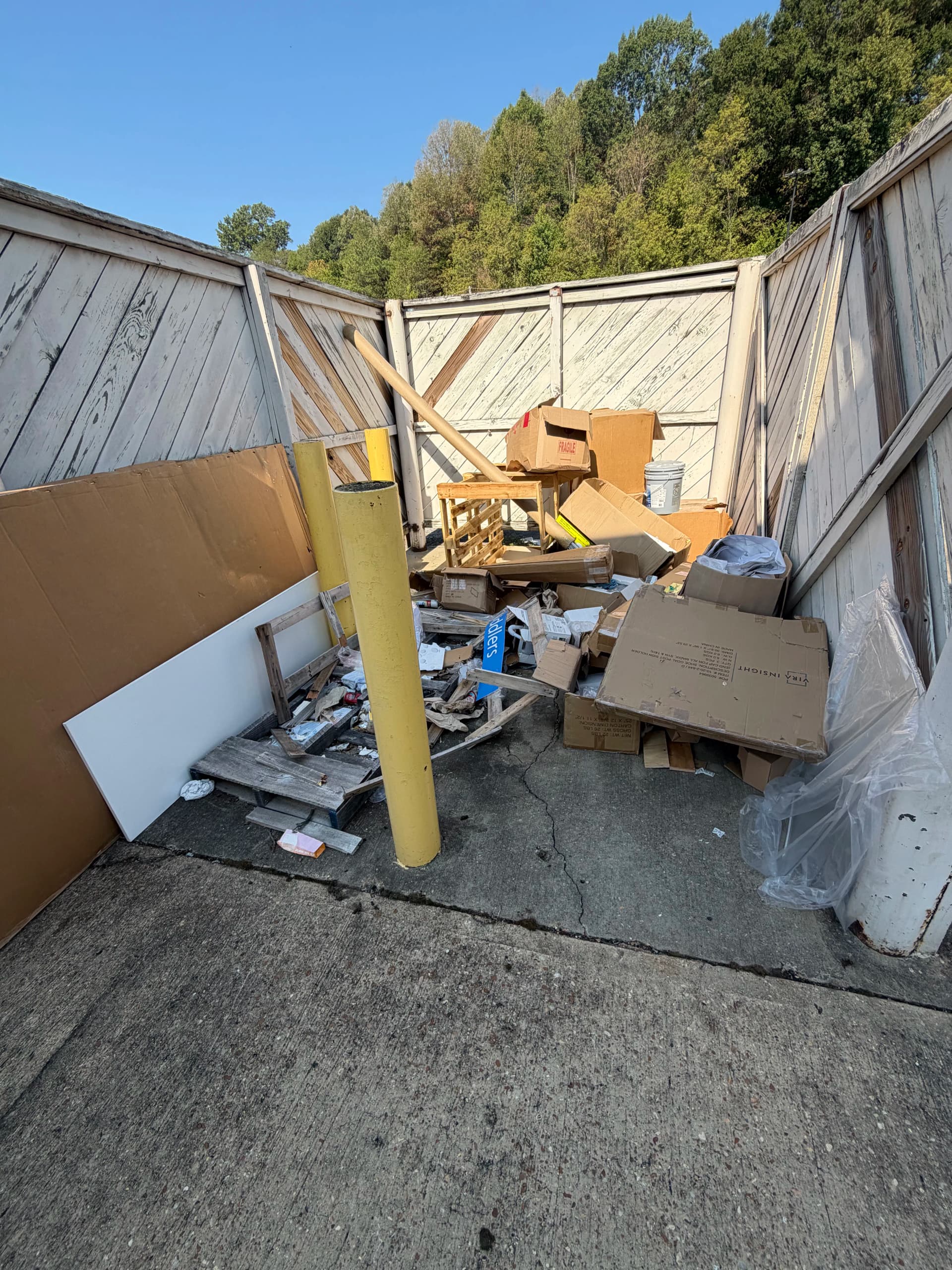 Commercial Dumpster Area Cleanout in Vicksburg MS image