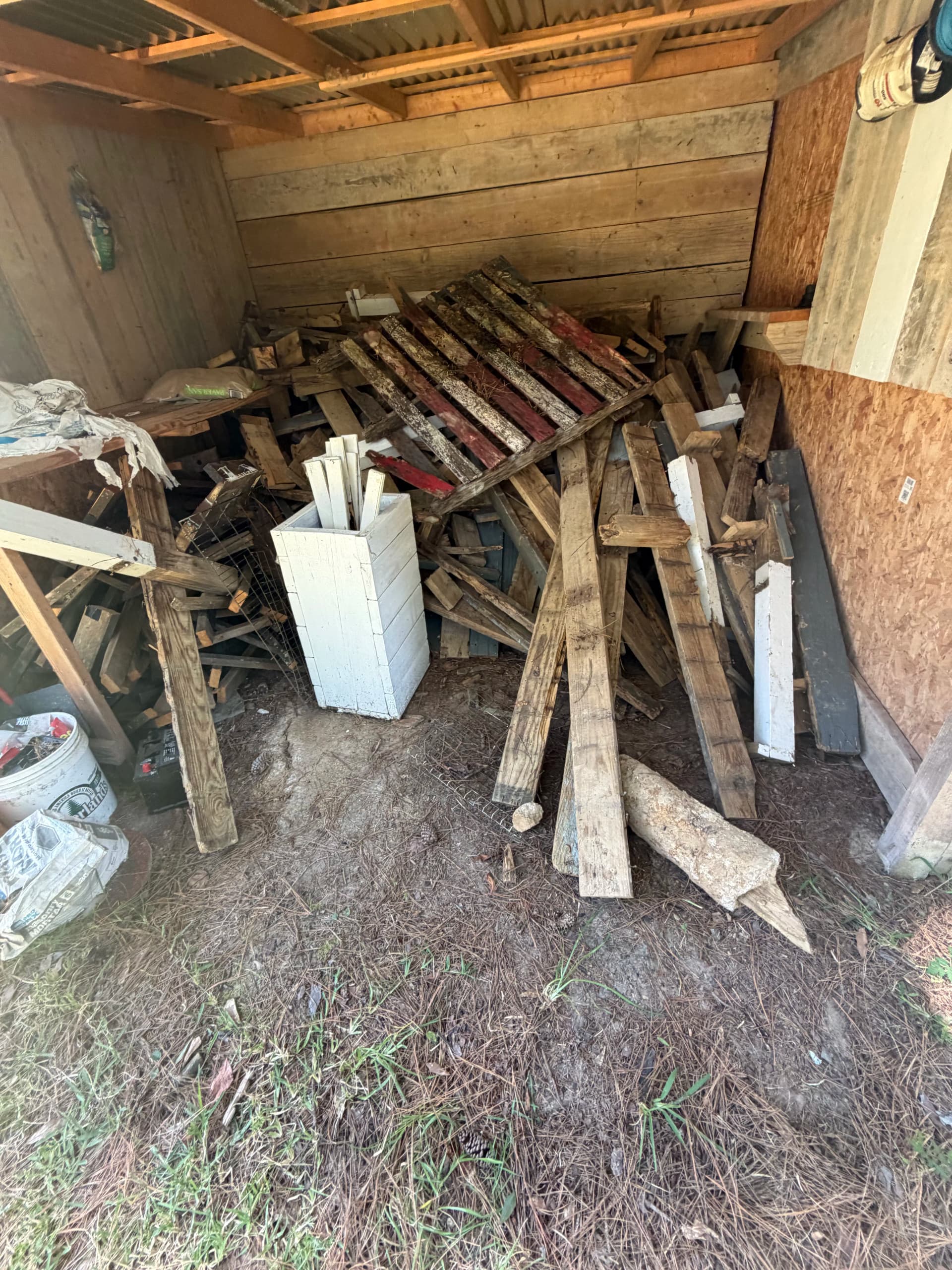 Shed Cleanout and Scrap Wood Removal in Central Mississippi image