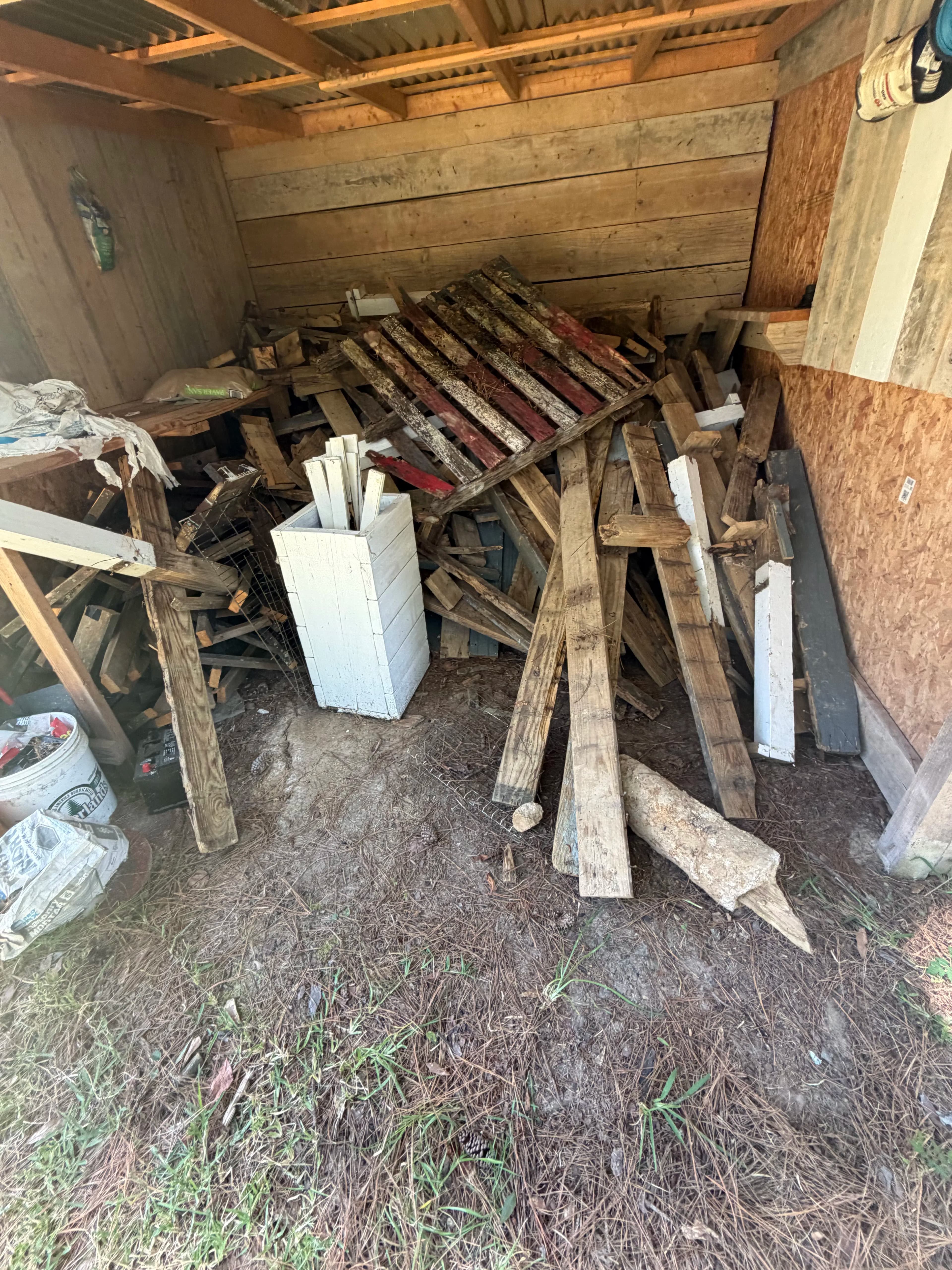 Project Shed Cleanout and Scrap Wood Removal in Central Mississippi image