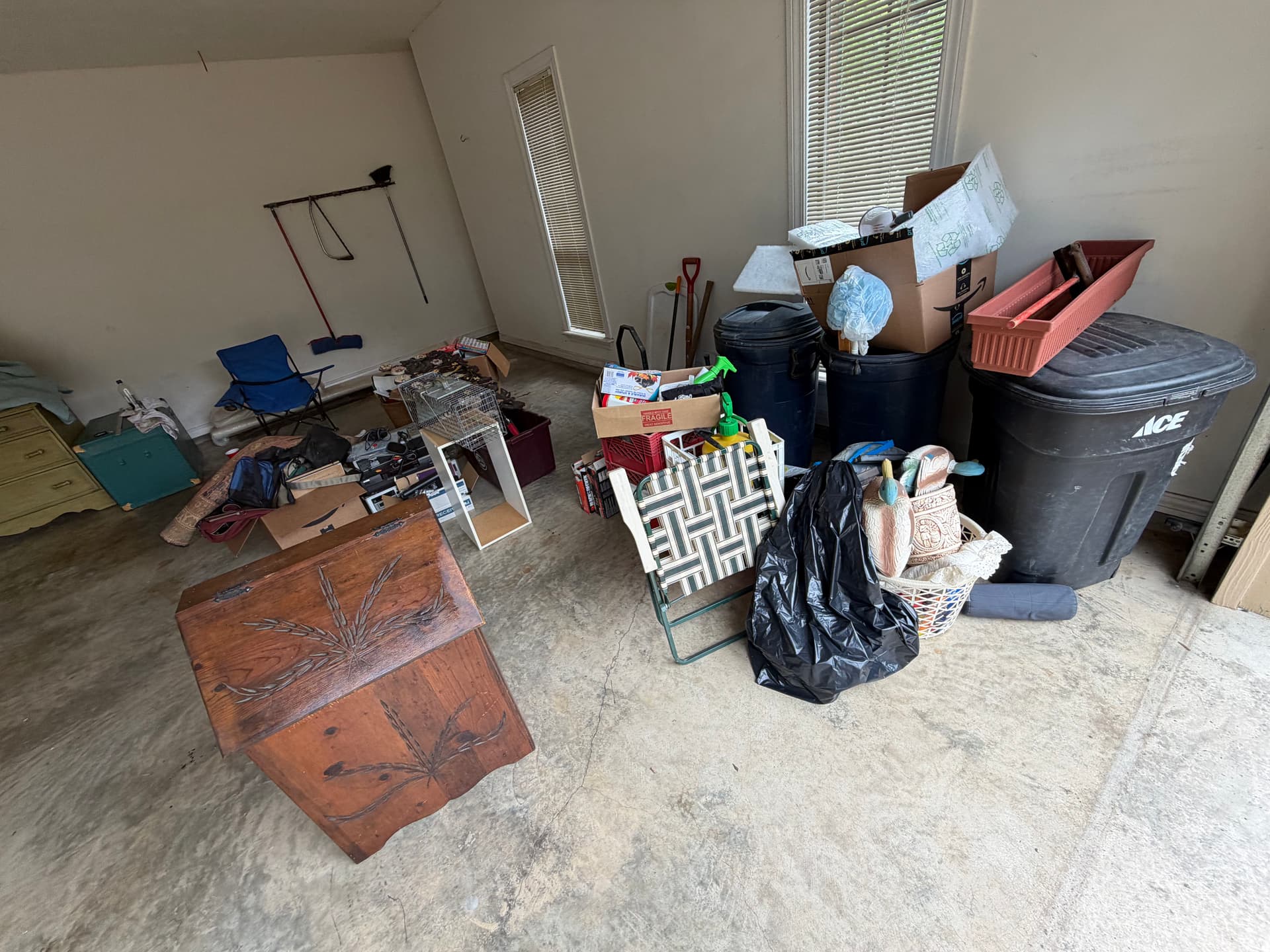 Gallery photos for Brandon Garage Clean Out Goes From Packed to Open Floor Space: Image #1