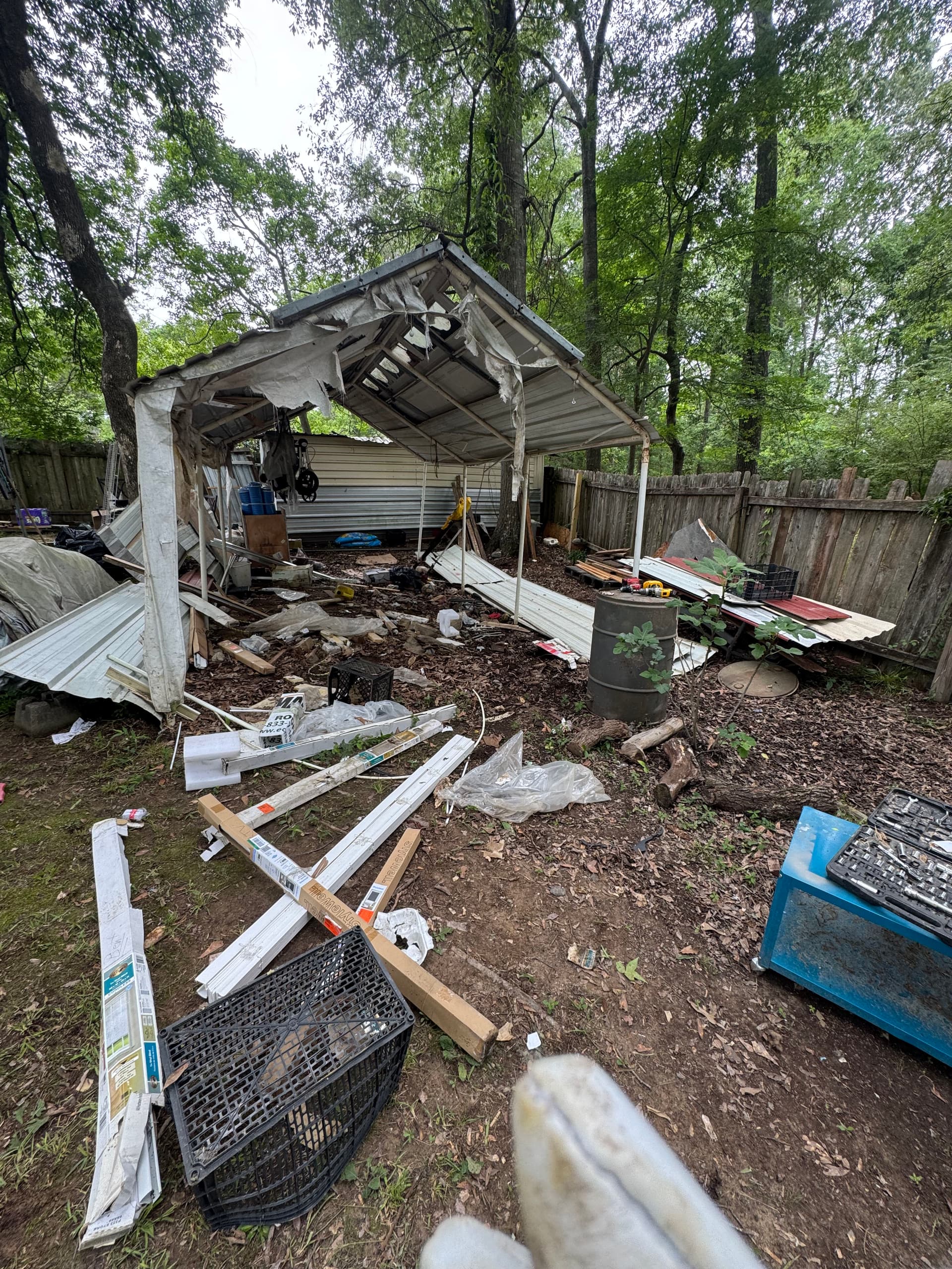 Shed Demolition and Full Backyard Cleanup in Flowood MS image