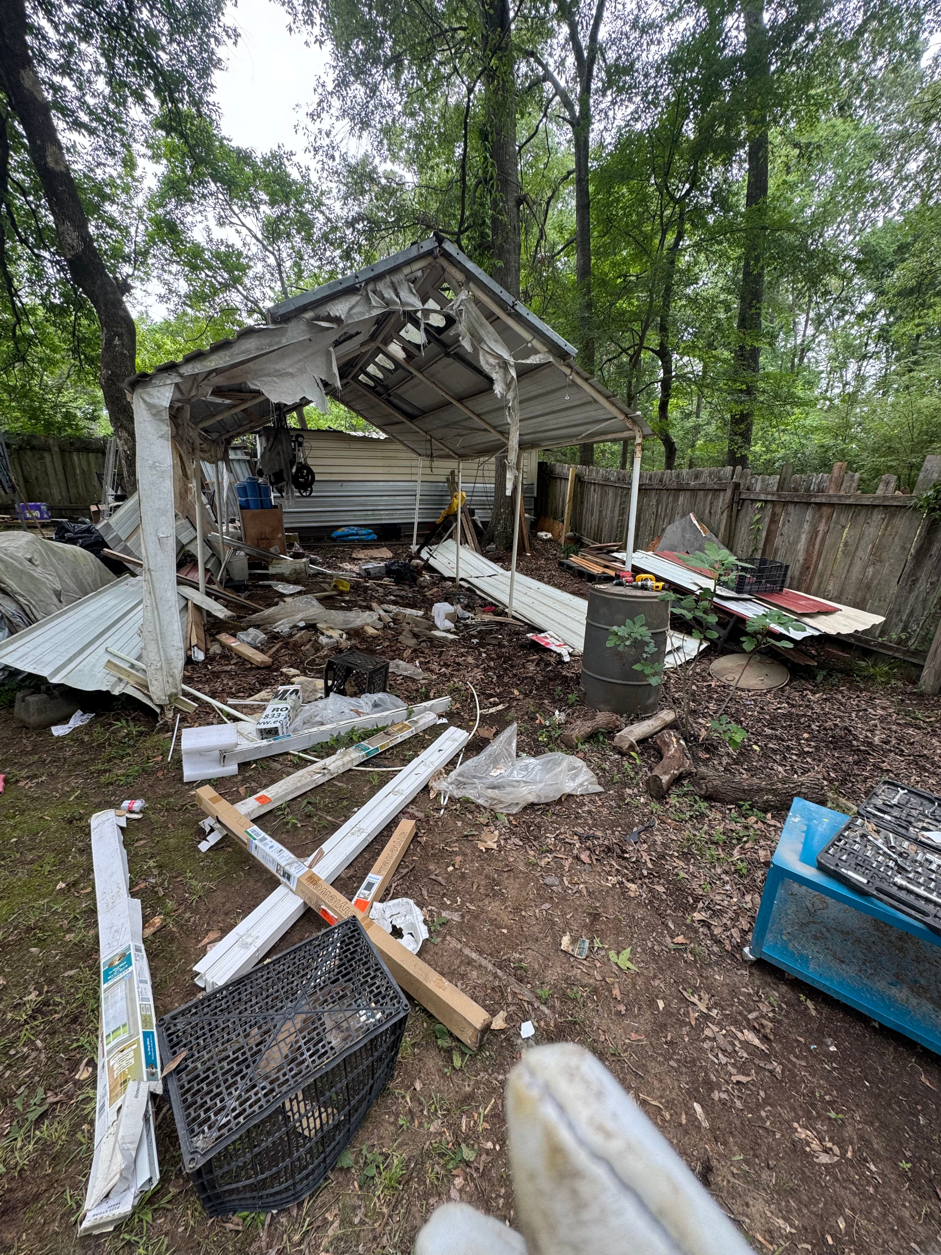 Project Shed Demolition and Full Backyard Cleanup in Flowood MS image