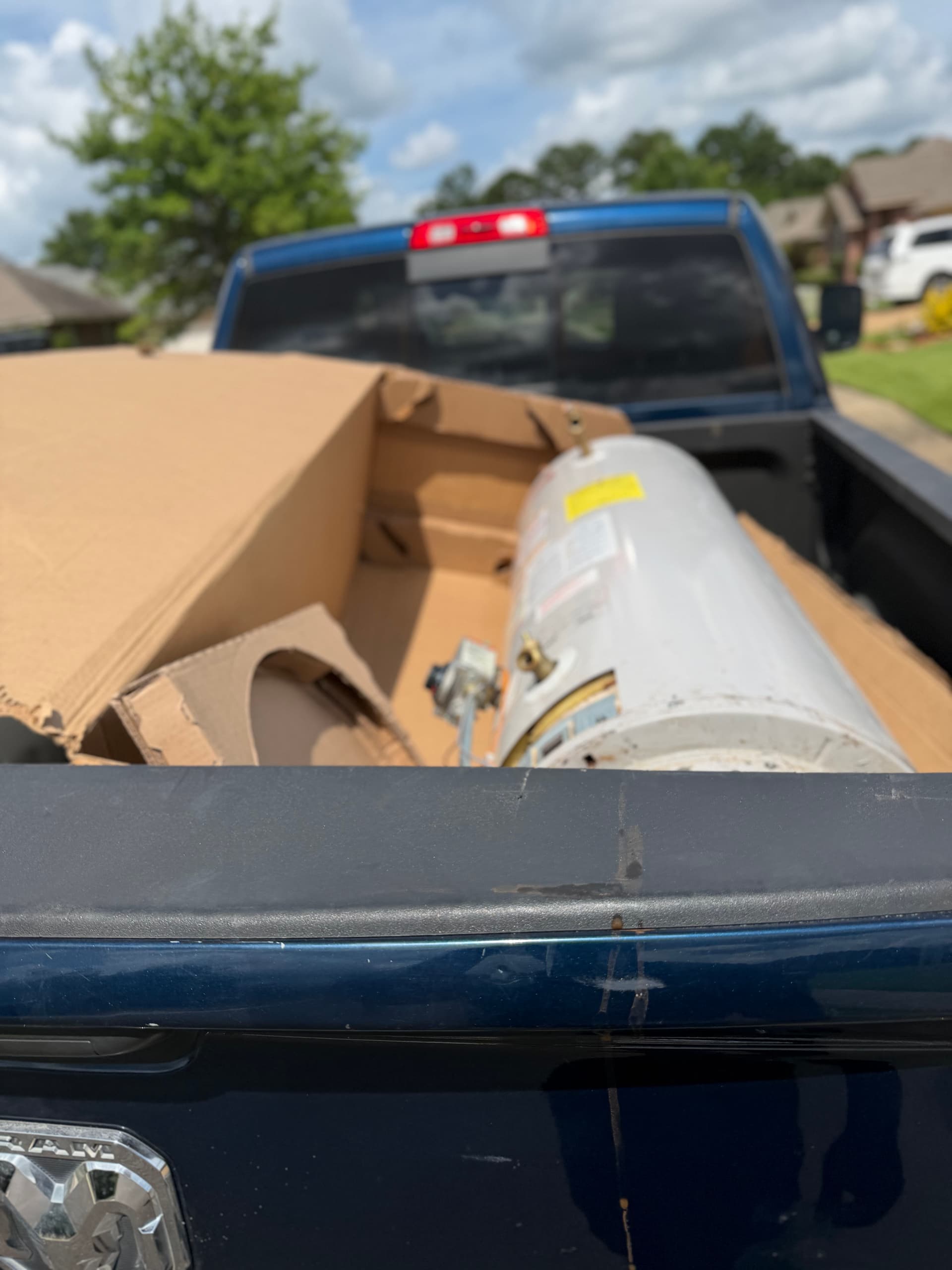 Gallery photos for Old Water Heater and Packaging Hauled Away Clean: Image #1