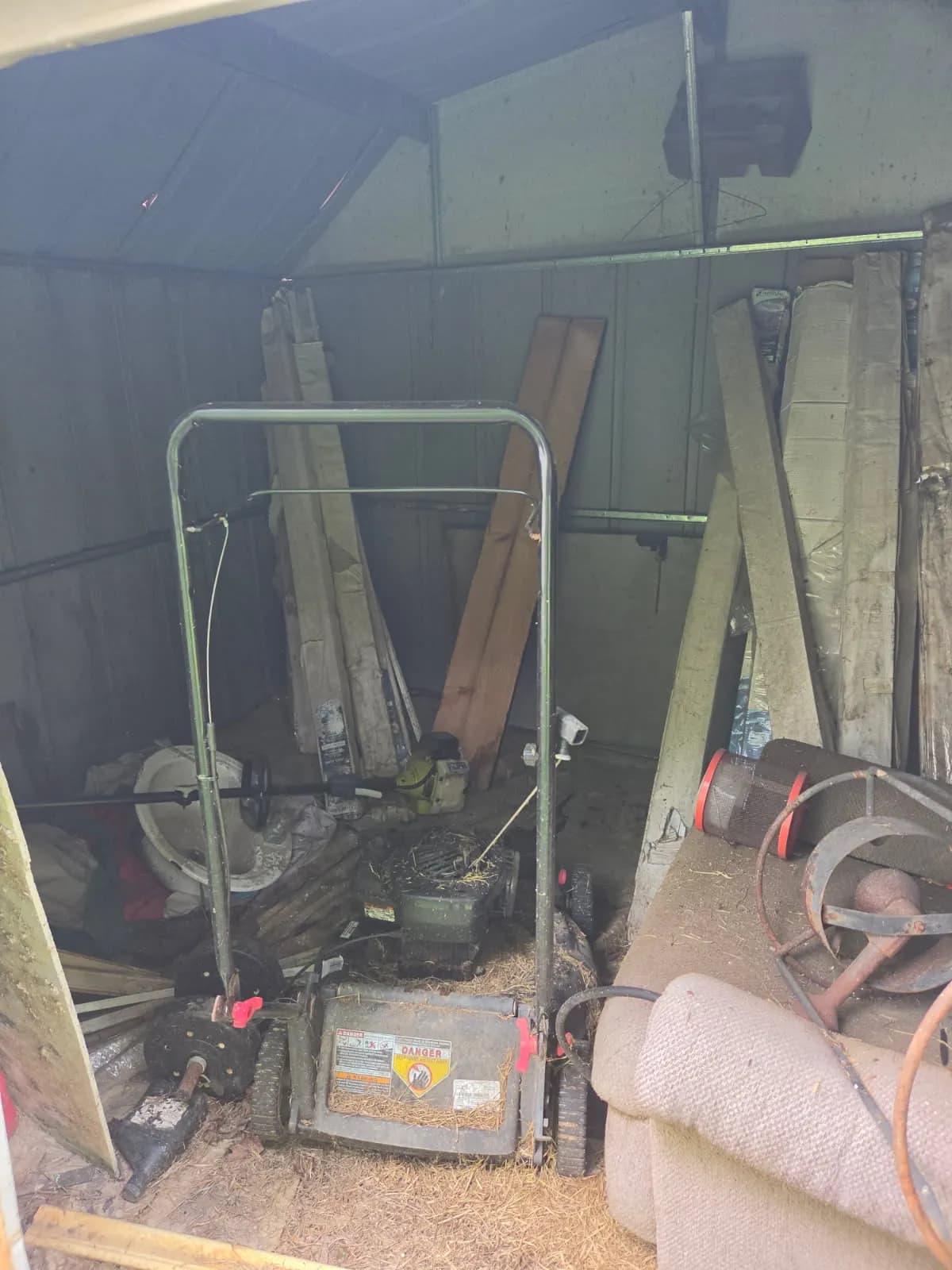 Gallery photos for Rusted Metal Shed Demolition and Full Cleanout in Jackson MS: Image #2