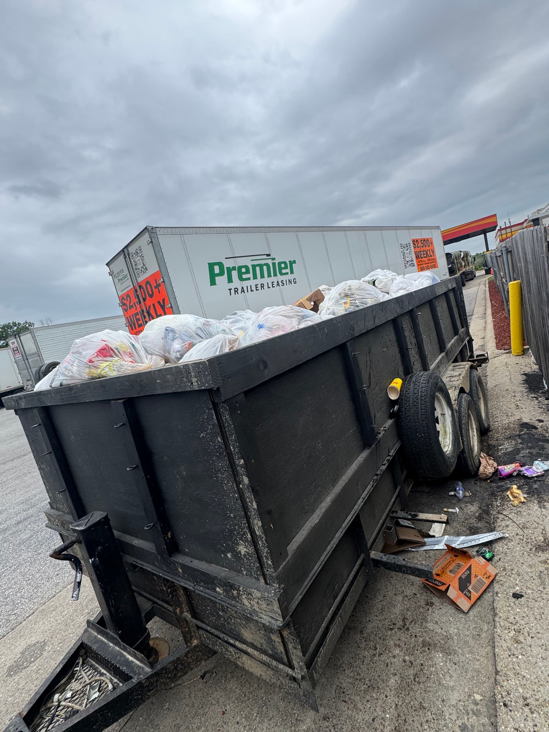 Gallery photos for Commercial Dumpster Enclosure Overflow Cleanout Done Right: Image #5