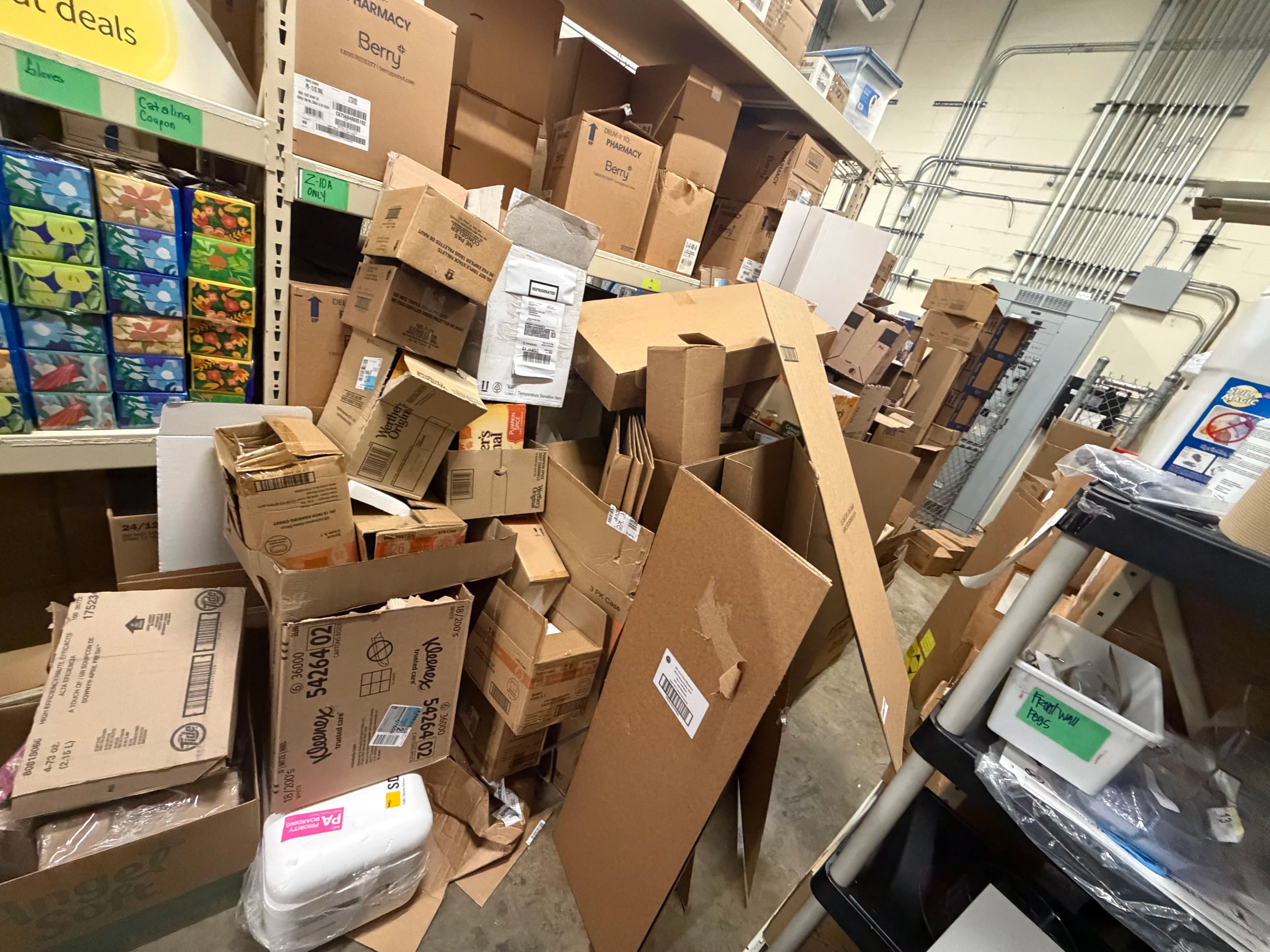 Project Commercial Stock Room Cleanout Clears Cardboard Overflow in Richland image