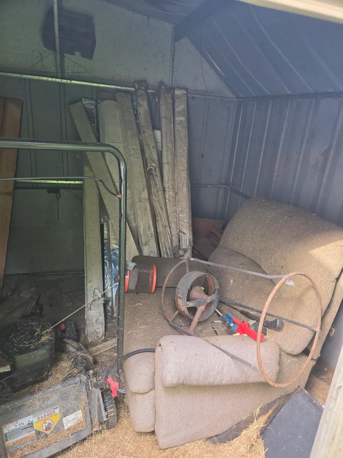 Gallery photos for Rusted Metal Shed Demolition and Full Cleanout in Jackson MS: Image #3