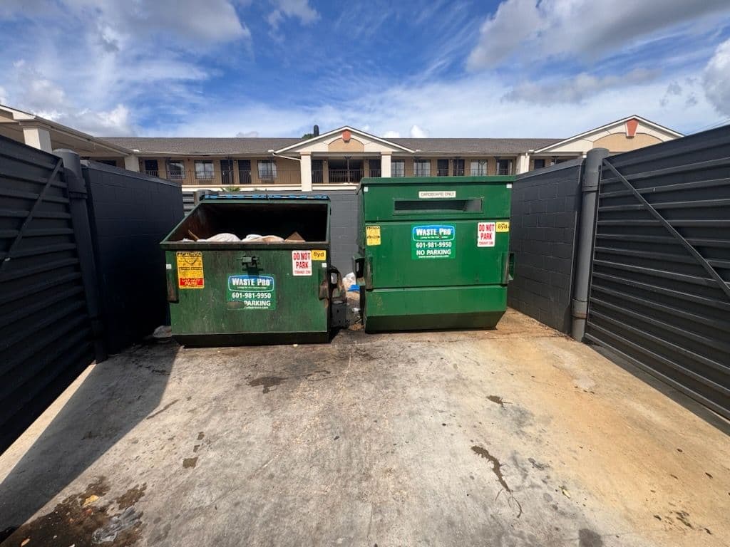 Dumpster Enclosure Cleanup in Jackson MS