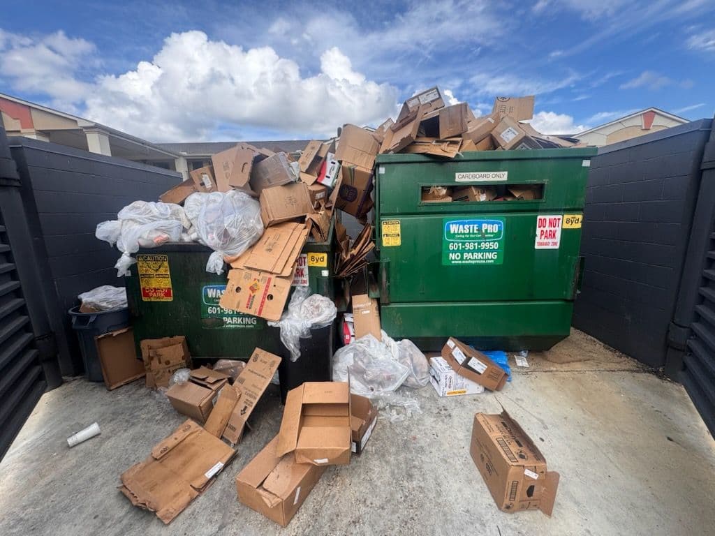 Dumpster Enclosure Cleanup in Jackson MS