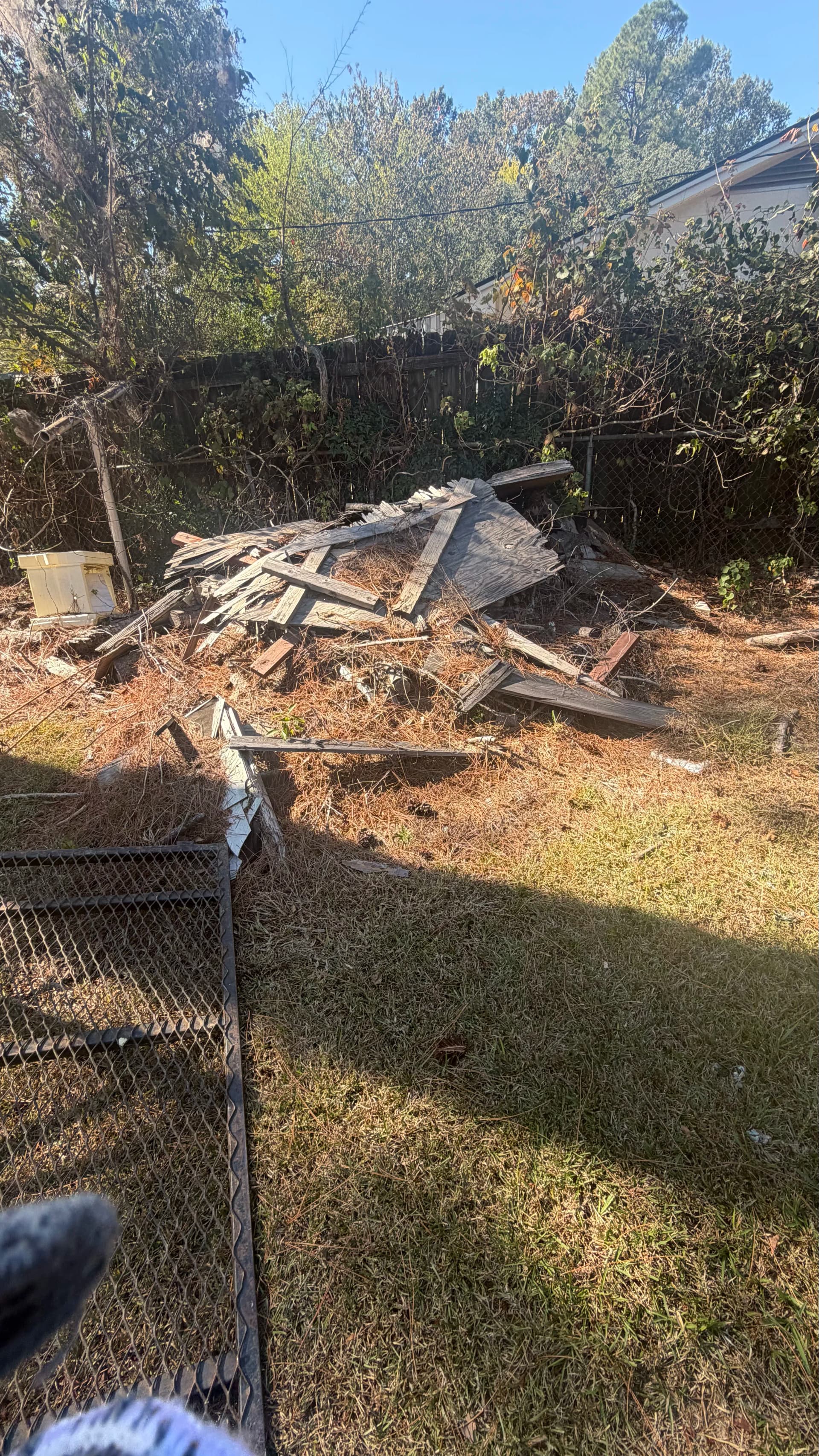 Backyard Wood Debris Hauled Away in Jackson MS image