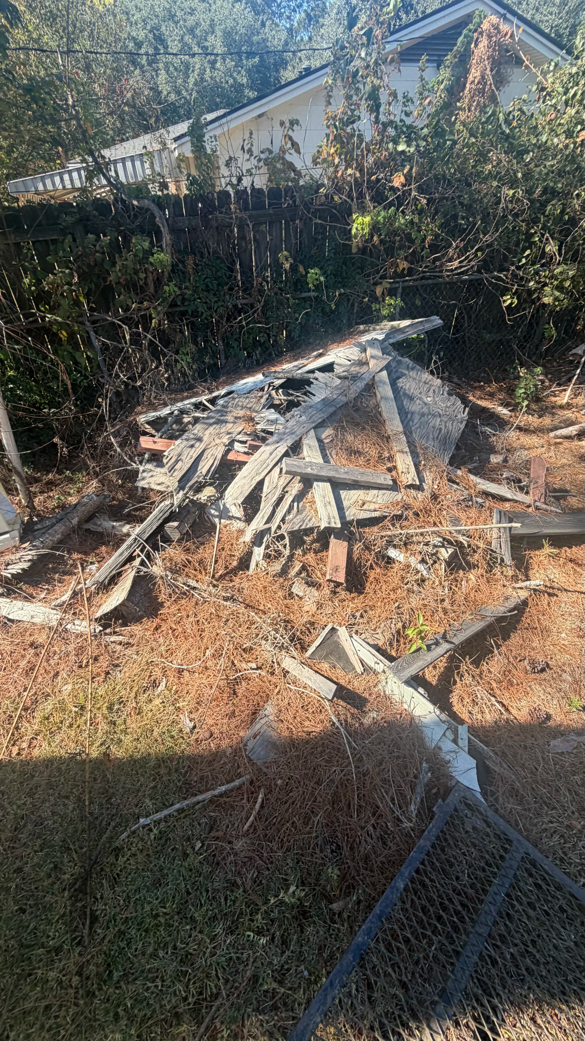 Gallery photos for Backyard Wood Debris Hauled Away in Jackson MS: Image #1