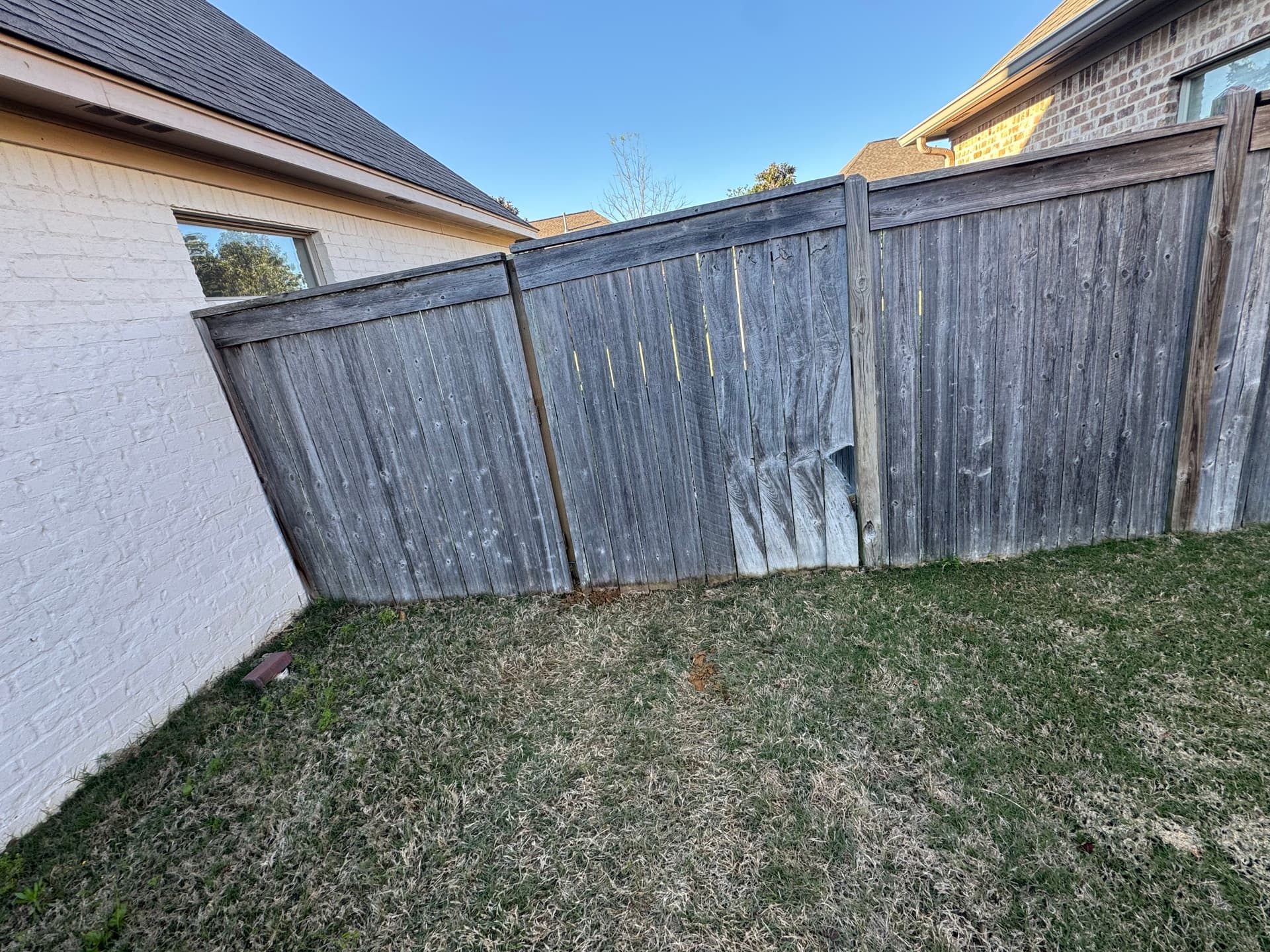Gallery photos for Wooden Fence Panel Repair and Relocation in Madison MS: Image #1